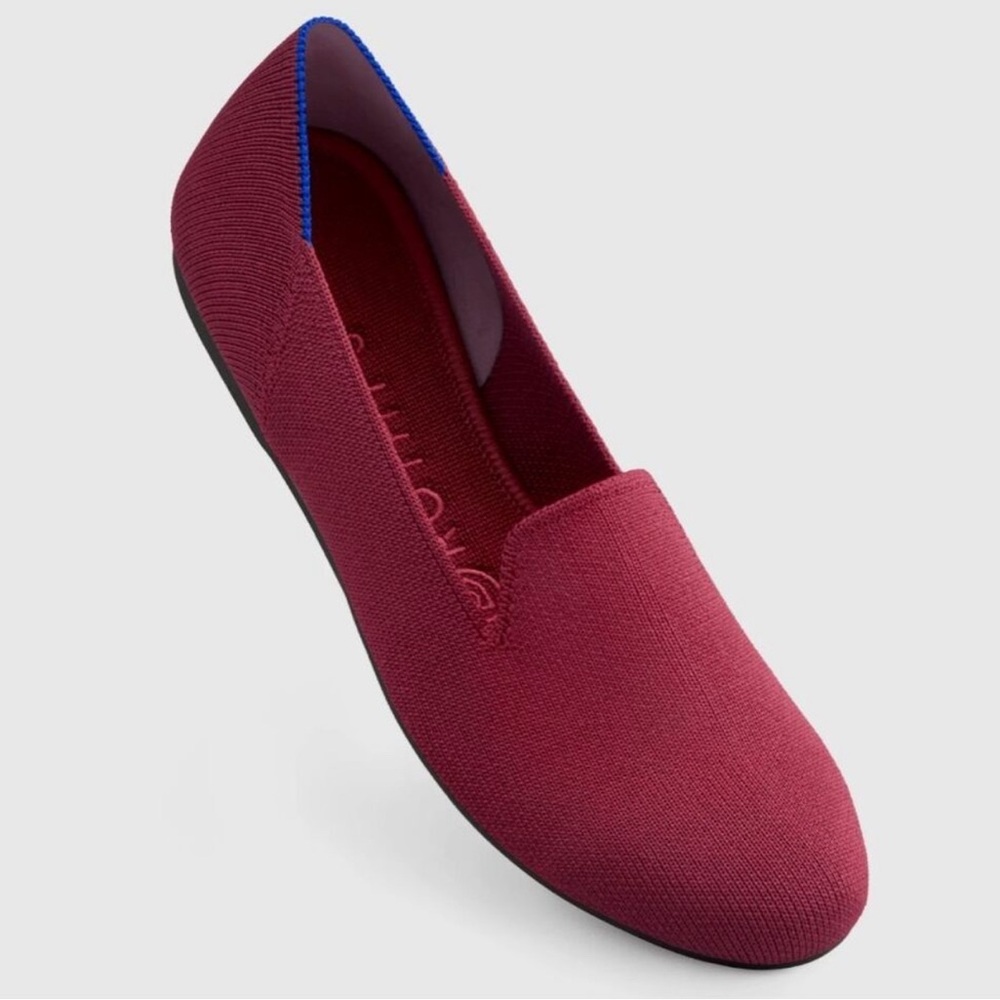 Rothy's Burgundy and Blue Loafers